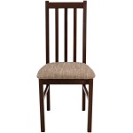Set masa extensibila 120x150cm cu 4 scaune tapitate, MB-13 Max5 si S-38 Boss10 O2, nuc, lemn masiv, stofa - imagine 7