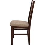 Set masa extensibila 120x150cm cu 4 scaune tapitate, MB-13 Max5 si S-38 Boss10 O2, nuc, lemn masiv, stofa - imagine 9