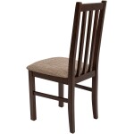 Set masa extensibila 120x150cm cu 4 scaune tapitate, MB-13 Max5 si S-38 Boss10 O2, nuc, lemn masiv, stofa - imagine 8