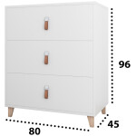 Comoda Andrei 3S Alba - imagine 2