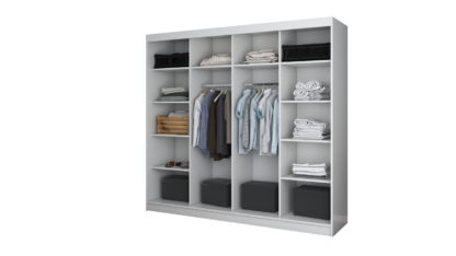 Dressing Iulian, alb cu oglinda 233 cm - imagine 4