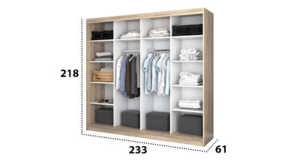 Dressing Iulian Sonoma Cu Oglinda-233 CM - imagine 4