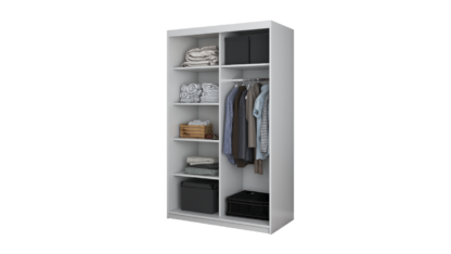 Dressing Nicu Alb Fara Oglinda-120 CM - imagine 4