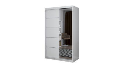 Dressing Teodor Alb cu Oglinda-120 CM - imagine 3