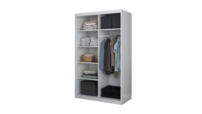 Dressing Teodor Alb cu Oglinda-120 CM - imagine 4