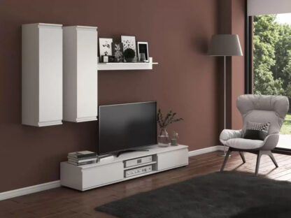 Biblioteca Luisa, Alb,175 cm - imagine 2
