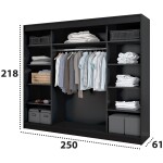 Dressing Iulia Negru 250 CM - imagine 4