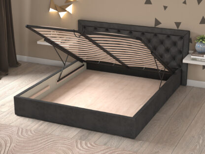 Pat Madera Negru 160x200 - imagine 2