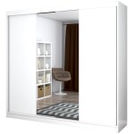 Dressing Ovidiu 38, alb, 233x218x61 cm, 2 usi culisante - imagine 2