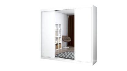 Dressing Ovidiu 38, alb, 233x218x61 cm, 2 usi culisante - imagine 2