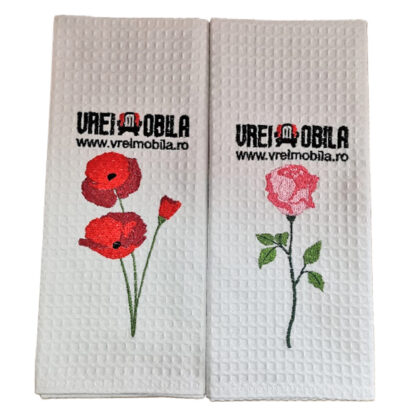 Set 2 prosoape bucatarie, model Zile de vara, 40x60 cm - imagine 7