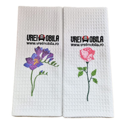 Set 2 prosoape bucatarie, model Zile de vara, 40x60 cm - imagine 3