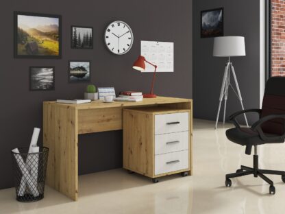 Birou Oscar, taho/alb, 120x60x70 cm
