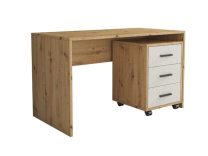Birou Oscar, taho/alb, 120x60x70 cm - imagine 2