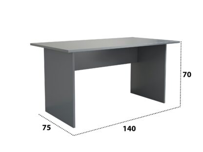 Birou Zac, antracit, 140x70x75 cm - imagine 3