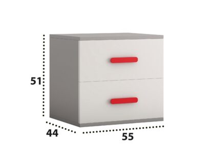 Set mobila Didi, 6 piese, culoare rosu - imagine 11