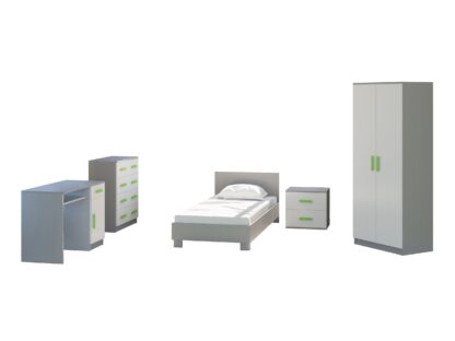 Set mobila Didi, 6 piese, culoare verde - imagine 2