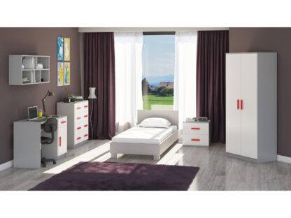 Set mobila Didi, 6 piese, culoare rosu