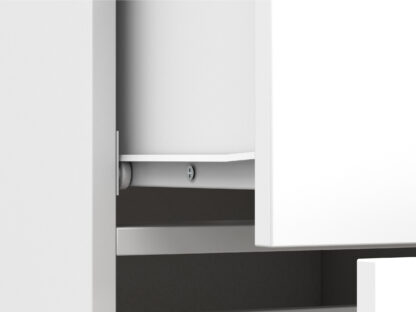 Comodă Stela, 135x95x45 cm, alb - imagine 8