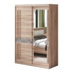 Set Dormitor Atena, Sonoma, Dulap 150 cm, Pat 160x200 cm, 2 noptiere, comoda - imagine 8