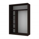 Dressing Flora cu fotoprint, wenge, 150x225x60 cm, 2 usi culisante - imagine 3