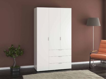 Dressing Oslo 3D, alb, 116x203x49 cm