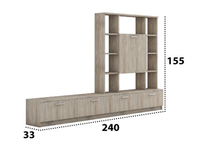 Living Torino, knlondike, 240x155x33 cm - imagine 3