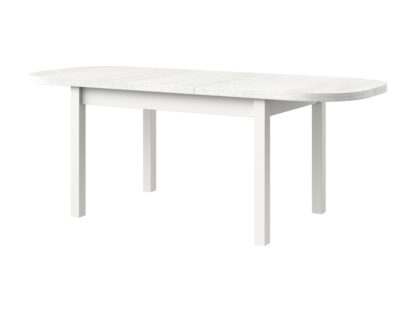 Masa extensibila 160x200 cm MB-12 Venus1, alb, lemn masiv de fag si PAL - imagine 3