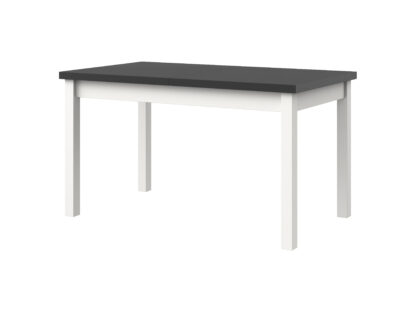 Masa extensibila 140x180 cm MB-21 Modena1, alb/grafit, lemn masiv de fag si PAL