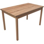 Masa living MB-13 Max3 S, sonoma, fixa 120x78x70 cm, lemn masiv de fag/pal - imagine 3