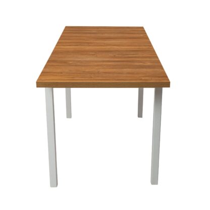 Masa living Max10 BG,  alb/sonoma, 120/160x70x78 cm, lemn masiv de fag/pal - imagine 6