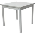 Masa living Max9 B, alb, fixa 80x80x78 cm, lemn masiv de fag/pal - imagine 2