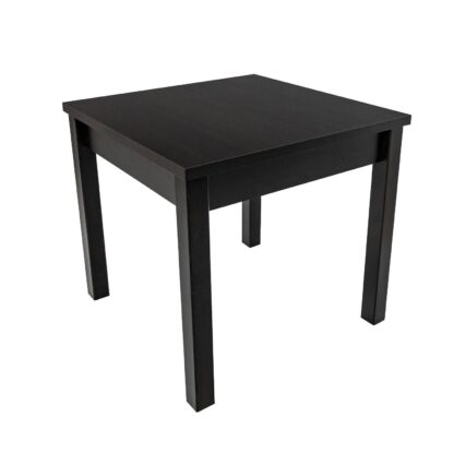 Set masa fixa 80 cm cu 4 scaune tapitate, MB-13 Max9 si S-38 Boss4 W2, Wenge, lemn masiv de fag, stofa - imagine 5