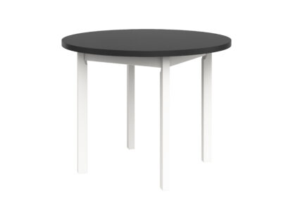 Masa living Poli2 BG, alb/grafit, 100 x 100 x 76 cm, lemn masiv de pal/fag
