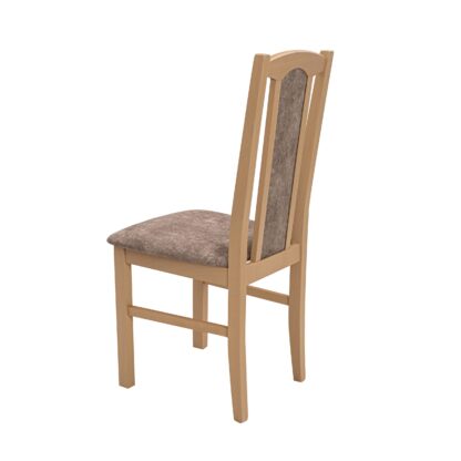 Scaun din lemn masiv de fag tapitat cu stofa S-37 Boss7 S18A, sonoma - imagine 4