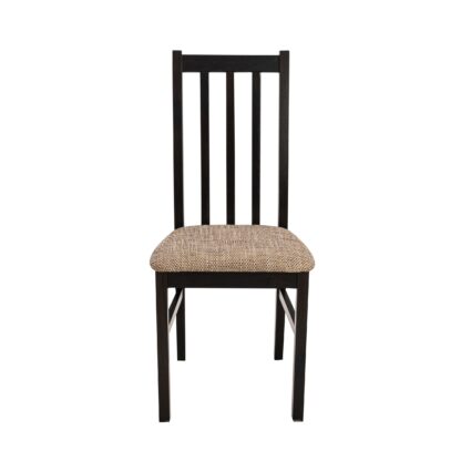 Scaun din lemn masiv de fag tapitat cu stofa S-38 Boss10 W2, wenge - imagine 2