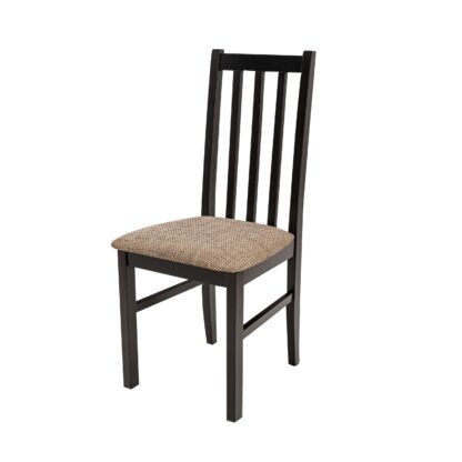 Set masa extensibila 120x150cm cu 4 scaune tapitate, MB-13 Max5 si S-38 Boss10 W2, wenge, lemn masiv, stofa - imagine 5