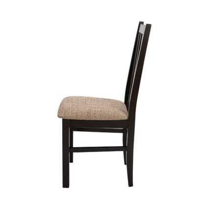 Scaun din lemn masiv de fag tapitat cu stofa S-38 Boss10 W2, wenge - imagine 3