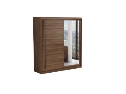 Set Dormitor Effect, Nuc, Dulap 200 cm, Pat 160x200 cm, 2 noptiere, comoda - imagine 9