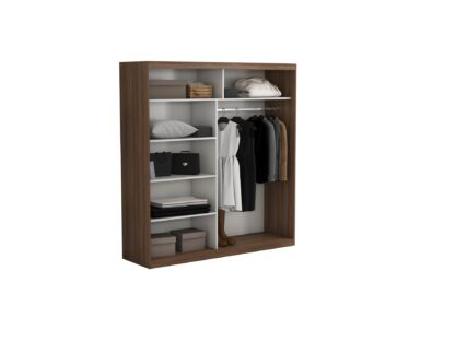 Set Dormitor Effect, Nuc, Dulap 200 cm, Pat 160x200 cm, 2 noptiere, comoda - imagine 10
