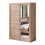 Set Dormitor Tokyo, Sonoma, Dulap 150 cm, Pat 160x200 cm, 2 noptiere, comoda - imagine 9
