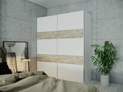 Dressing Zara, alb/sonoma, 180x213x60