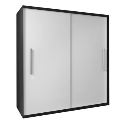 Dressing Radu, 204x218x58 cm, negru/alb - imagine 2