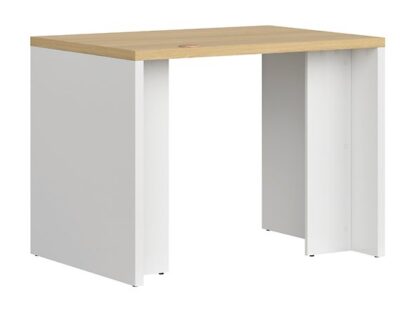 Birou Dan, sonoma/alb, 100 cm - imagine 4