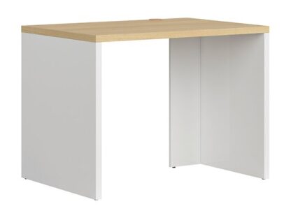 Birou Dan, sonoma/alb, 100 cm - imagine 2
