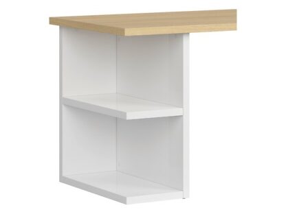 Birou Dan, sonoma/alb, 160 cm - imagine 3