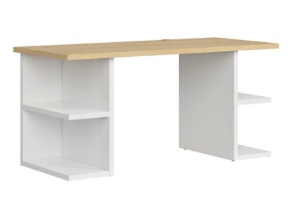 Birou Dan, sonoma/alb, 160 cm - imagine 2