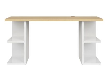 Birou Dan, sonoma/alb, 160 cm