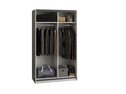 Dressing Isa cu oglinda, alb, 120x200x55 cm - imagine 3