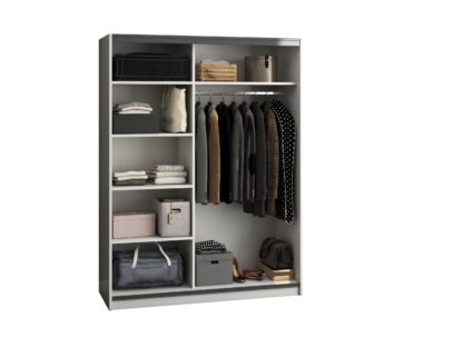 Dressing Isa, alb, 150x200x55 cm, 3 polite - imagine 3